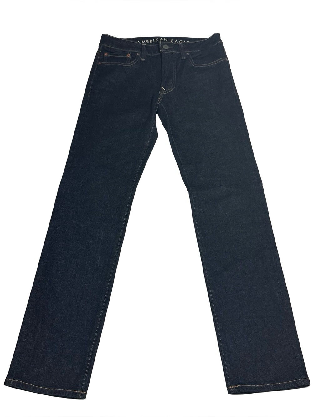 American Eagle Next Level Airflex Slim Straight Jeans Mens 29x32 Dark Wash Denim